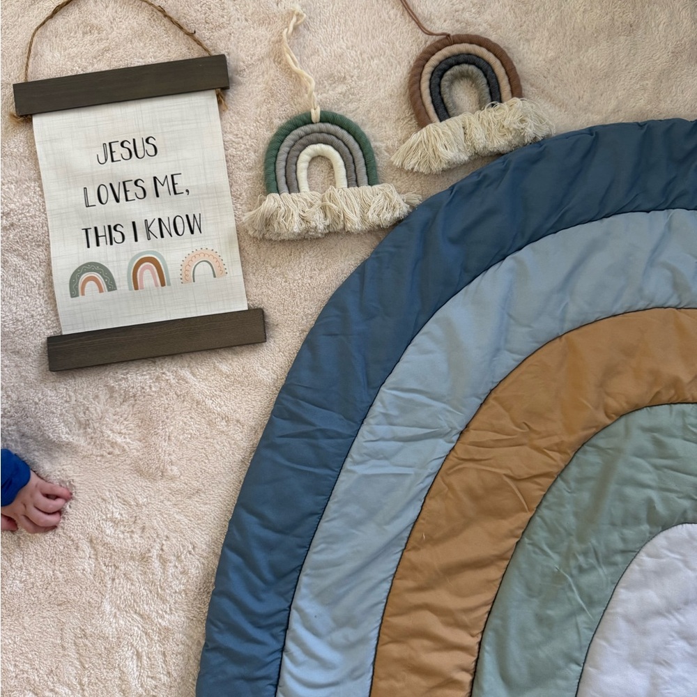 Rainbow kids room Decor SET - Nursery Decor Baby bundle